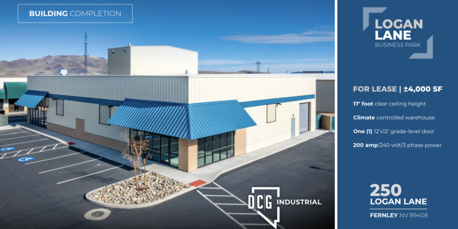 DCG Industrial Announces 4,000 SF of New Construction Available in Fernley, NV